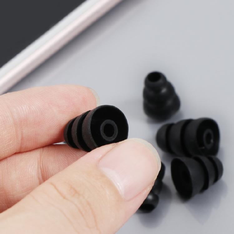Triple Flange Ear Tips Earbuds Silicone Pads For In Ear Headphones In-Ear 4.0mm