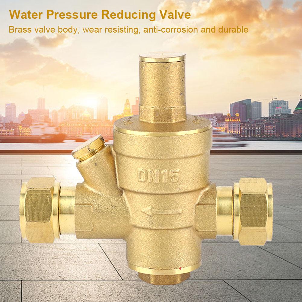 DN15 1 2  Adjustable Water Pressure Reducing Brass Regulator Valve PN1.6