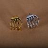 Women Ear Clip, Skeleton Claw Hand Snap-On Non-Pierced Ear Clip, Punk Dark Style Elastic Buckle Earring for Daily Party Wear