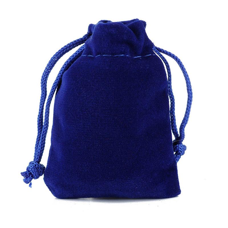 100Pcs/Lot Drawstring Velvet Sachet 5x7/7x9/9x12/10x15cm Pouches Small Size Jewelry Gift Display Packing Bags Can Customized