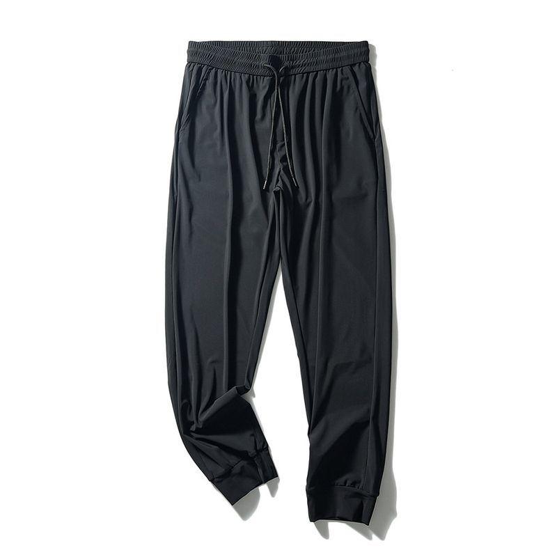 Outdoor Stretch Ice Silk Quick-Dry Pants Men's Summer Thin Straight-leg Hiking Pants Export Men's Pants Exercise Casual Pants