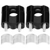 2pcs Aluminum Alloy 28mm Motorcycle Handlebar Handle Bar Mounting Clamps Riser Black