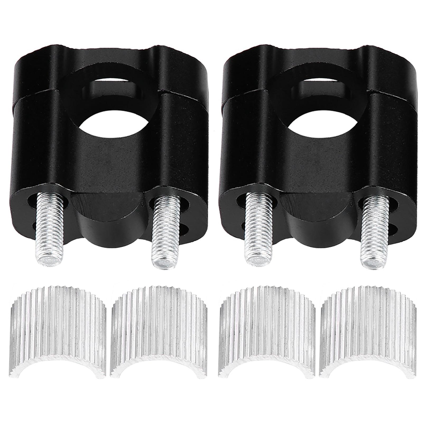 

2pcs Aluminum Alloy 28mm Motorcycle Handlebar Handle Bar Mounting Clamps Riser Black чёрный