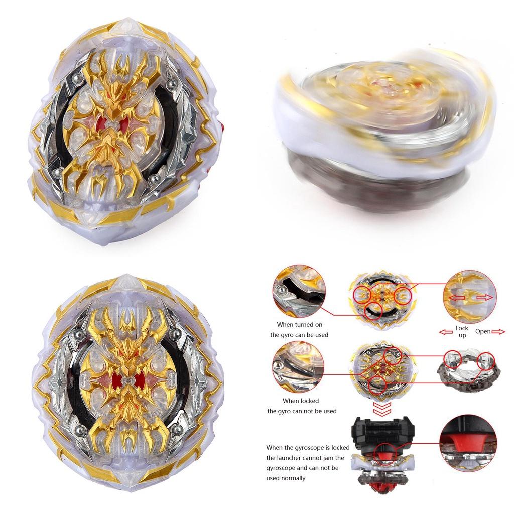 White And Gold Beyblade Burst B-153 Regalia Genesis Hybrid Kid Xmas Gift Toy