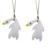 2Pcs Color Changing Color Changing Swing Goose Cute Car Hanging Ornament  Wall Decor