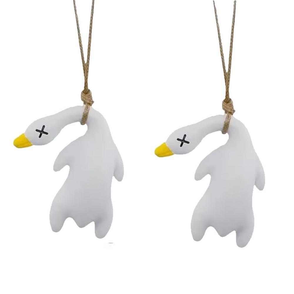 2Pcs Color Changing Color Changing Swing Goose Cute Car Hanging Ornament  Wall Decor