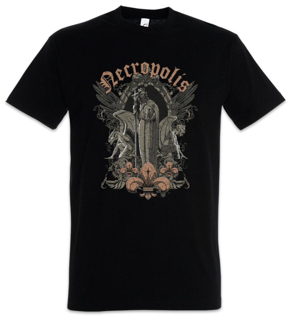 Necropolis T-Shirt Zombie Zombies Cemetery City of The Dead Graveyard Reaper S
