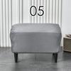 American Style Footstool Cover  Rectangle Elastic Ottoman Cover High Quality Velvet Furniture Protector Footrest Slipcover