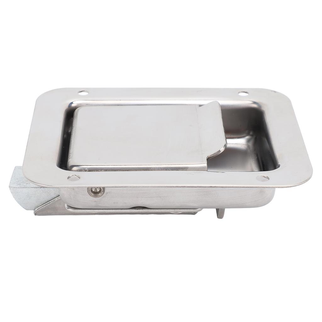 Truck Tool Box Latch Paddle Lock Stainless Steel 4.72x3.66in Trailer Door Latch Lock for Caravan RV