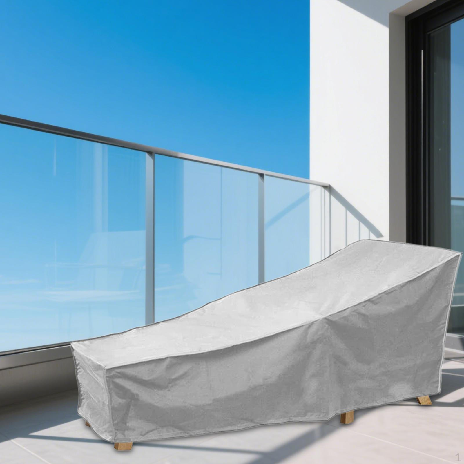 

Чехол для шезлонга 210D Оксфордская ткань Простой Шезлонг Защитник уличной мебели для