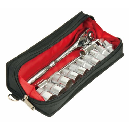 SK11 (SK11) Slim Tool Case Width 260 x Height 60 x Depth 60mm STC-SL-26 M Size Pen Case Type Large Opening Black