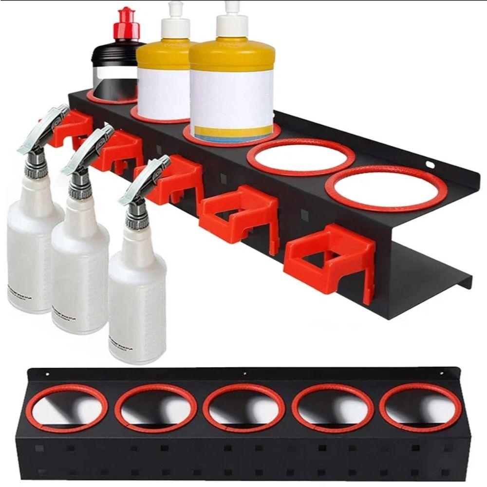 Cu Șuruburi Suport de Depozitare pentru Sticle cu Pulverizator Montat pe Perete Organizator pentru Doze Spray pentru Garajul Auto