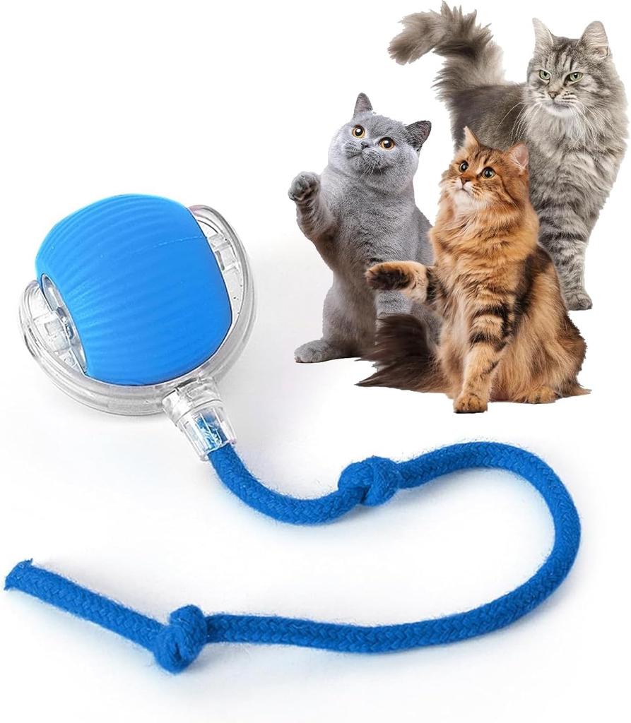 Auto-Run Smart Pet Ball – Self-Playing Dog Toy, Tough Chew Toy for Aggressive Chewers, Motion-Activated Bouncing Toy for Cats and Small Dogs