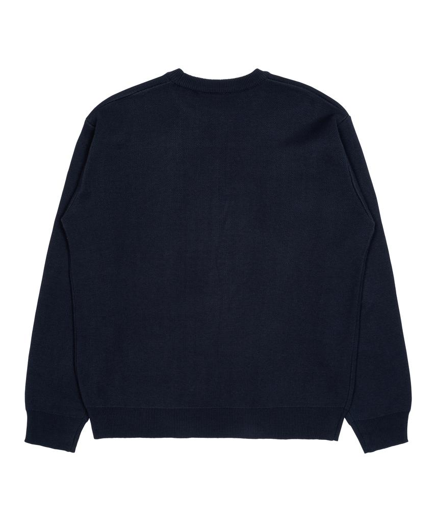 THE COLDEST MOMENT Tcm Starfish Logo Knit (Navy)