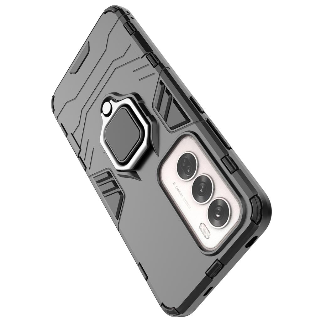 For Oppo Reno12 5G (Global) Case PC+TPU Kickstand Phone Cover