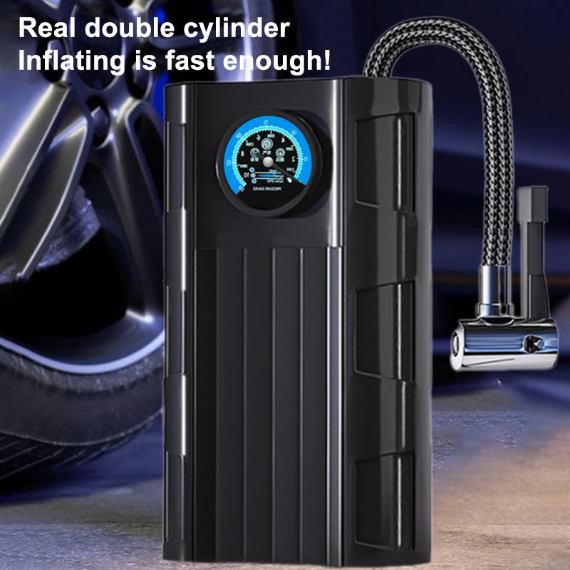 Portable Tire Inflator Air Pump Compact Rechargeable Air Compressors For Ball Motorcycle Fast Inflation Electric Air Pump