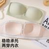 Summer thin breathable seamless underwear women's small breasts gather soft support square neck mesh girls bra comfortable