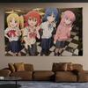 Japanese Band Girl Anime Tapestry Manga Exhibition Check In Background Wall Cute Room Decoration