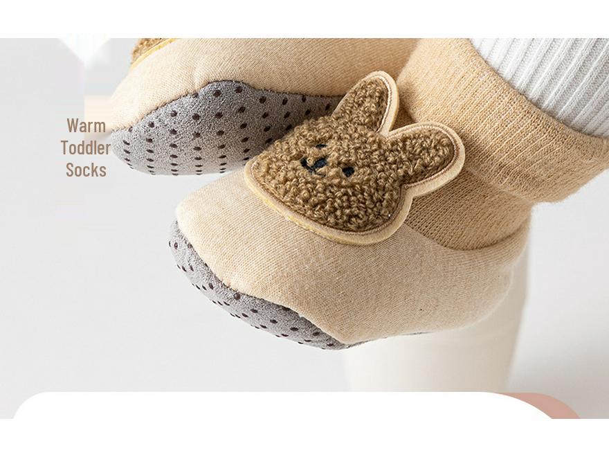 Erste Newborn Baby Lauflernschuhe Anti-Rutsch Warm Hausschuhe