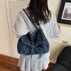 Cowboy Cloth Bag, Women's New Fashi, High-end Sense, Artistic Style, One Shoulder Diagal Cross Bag, Hand-held Mailman Bag