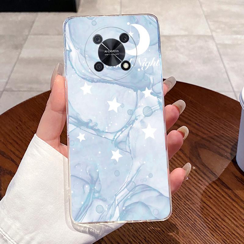 Casing For Huawei Nova Y90 NovaY90 CTR-LX2 CTR-LX1 CTR-LX3 Case Aesthetic Cute Cat Cartoon Transparent Soft Silicone Back Cover