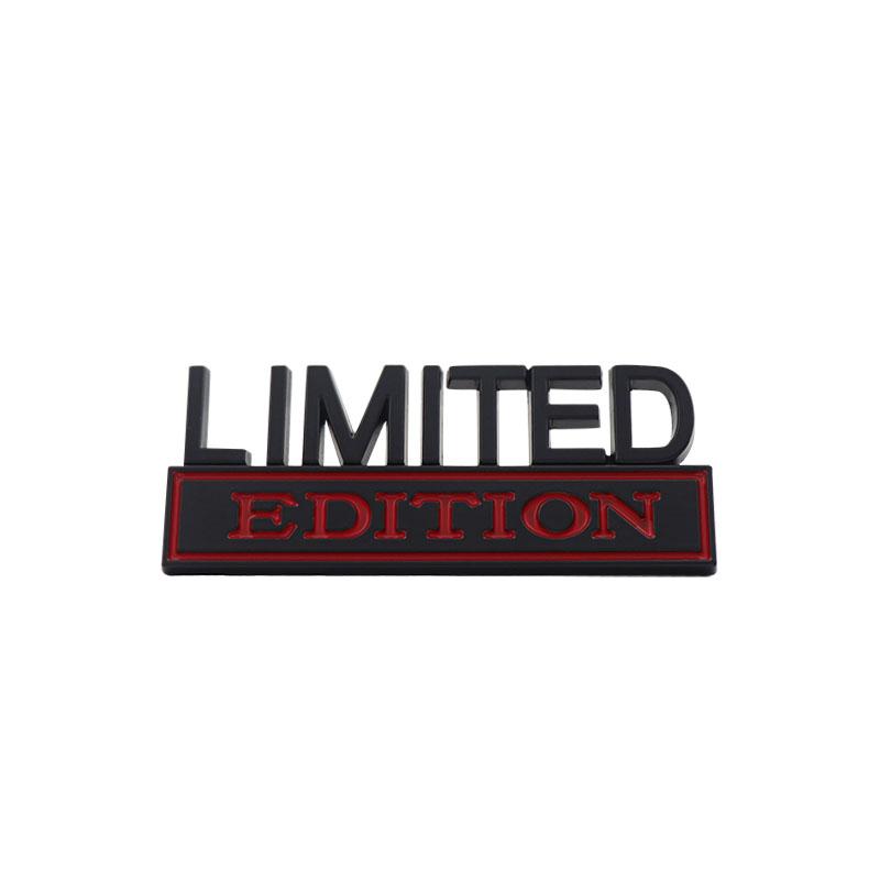 

3D Car Styling Limited Edition for car Hood Fender trunk Rear Bonnet Nameplate Decal Emblem Badge Sticker black-red