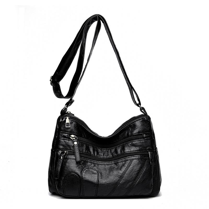 Retro Soft Leather Women's Crossbody Bag - Fashionable, Versatile, Casual Single-Shoulder Bag
