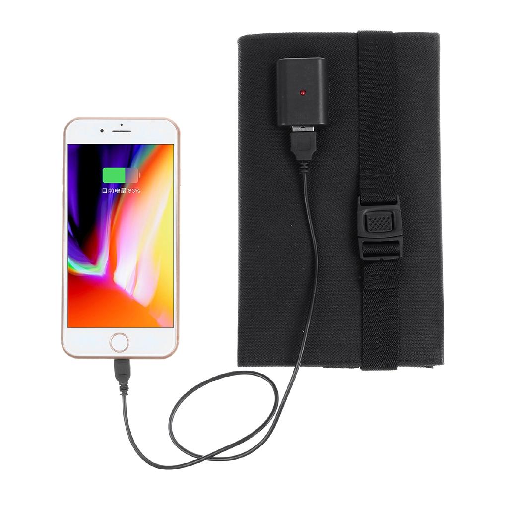 15W 5V Foldable Monocrystalline Waterproof Charger Sun Power Bank for Phone Battery USB Portable Folding Solar Panel