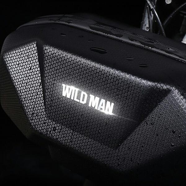 Wildman Bicycle Frame Bag X9 3.5L     Bicycle Holder Black/Black