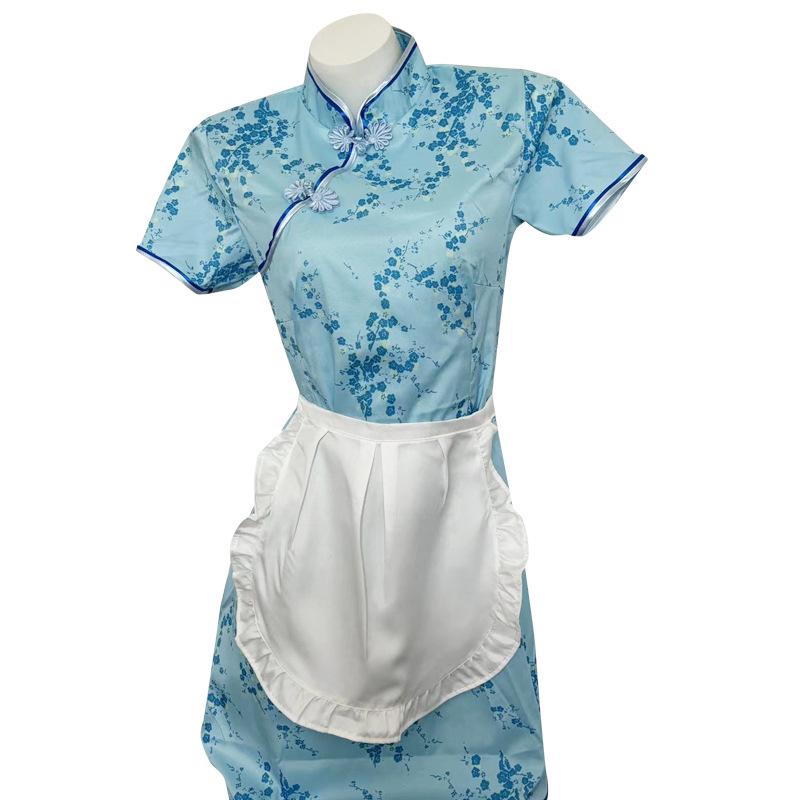 Linlin Ting Chinese Maid Qipao Passionate Quick Release Role Play Lingerie Set