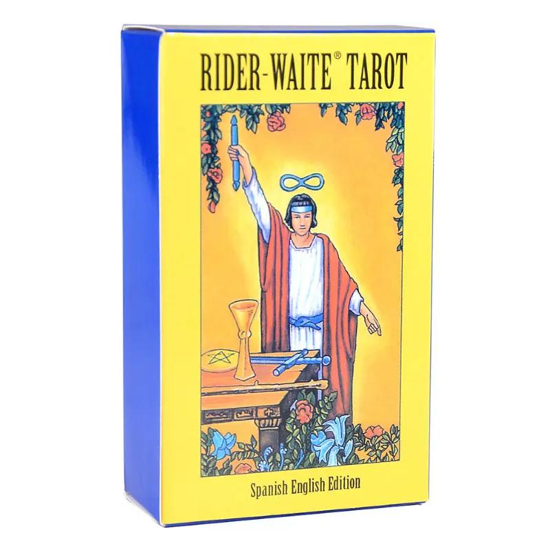 Classic The Rider Tarot Card English/Spanish Version Prediction Divination Board Game Holiday Games Waite Tarot Deck Booklet Toy