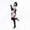 Virginity Killing Sweater Lolita Knit Sweater Sexy High Neck Fashion Funny Cosplay Clothes Costume Dumpling Girl Costume Event Tops Arm Cover High