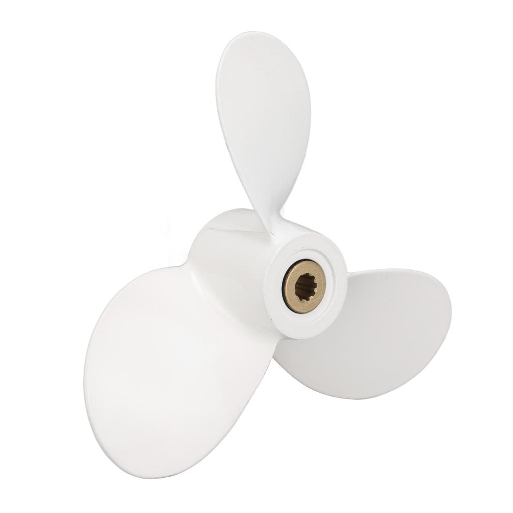 3-Blatt Aluminiumlegierung Propeller Ersatz Außenbordmotor Propeller für 4 5 6 8 PS Takt