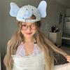 Cute Kitty Baseball Cap UV Protection Lop Ear Rabbit Hat Elephant Hat with Ears Nose  Streetwear