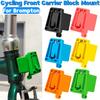 For Brompton Cycling Front Carrier Block Mount with Screw Accessories Bike Pig Nose Mounting Adapter for Brompton Folding Bike
