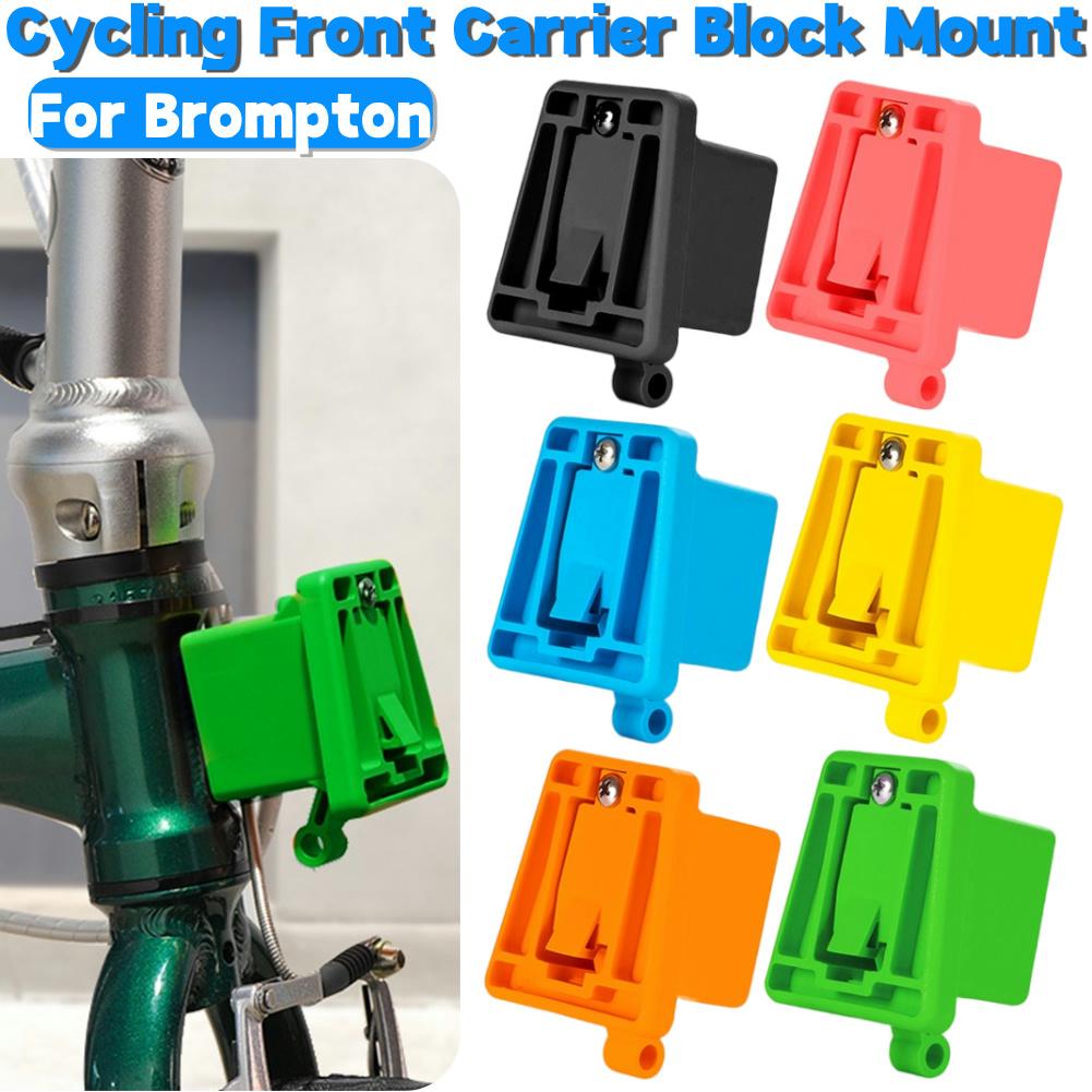 Per Brompton Supporto Blocco Anteriore per Portapacchi con Viti Accessori Adattatore di Montaggio Naso di Maiale per Bicicletta Pieghevole Brompton ne