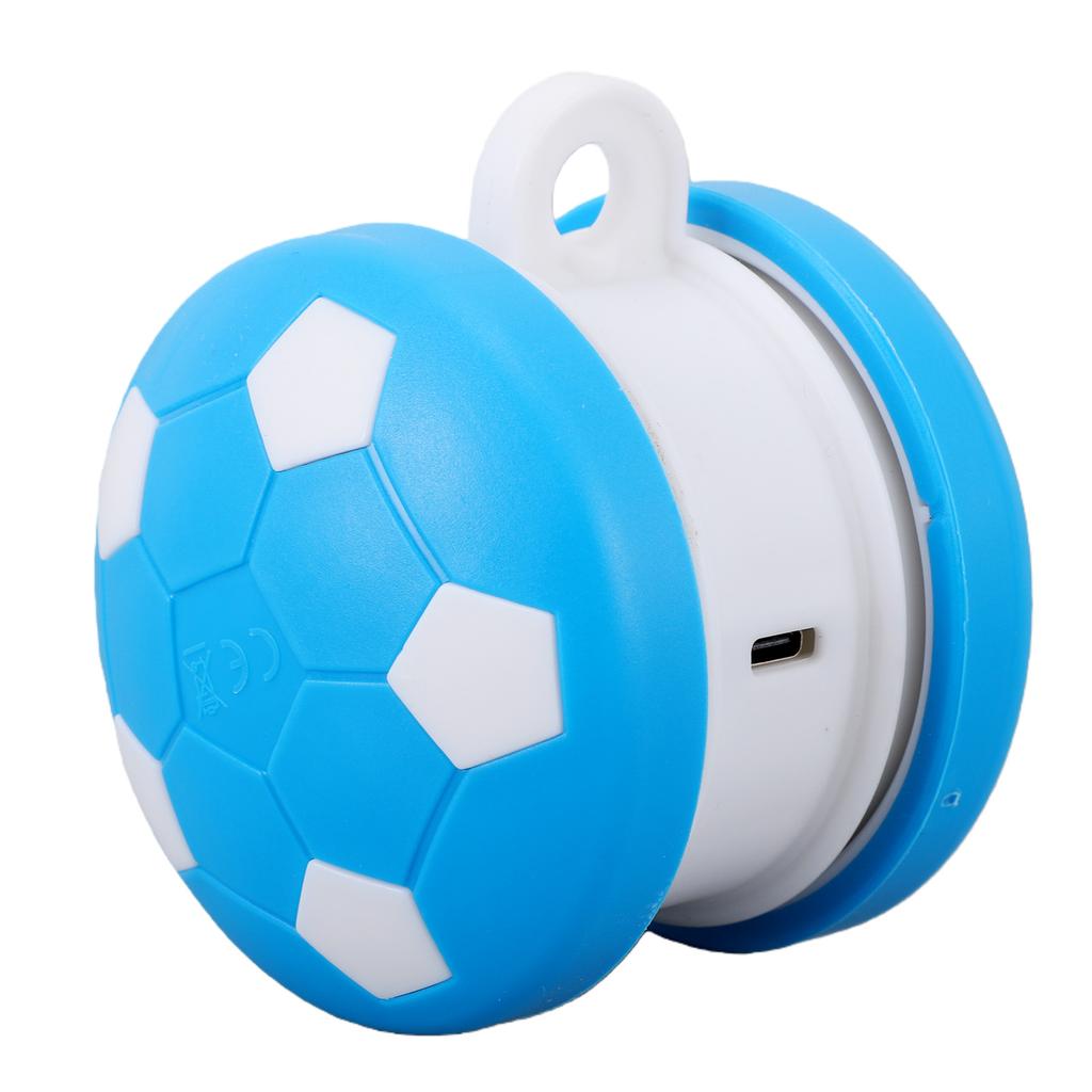 Interactive Rolling Dogs Toy with Rope Random   Moving Dog Toy Soccer   Pattern Blue for Small Large Dogs