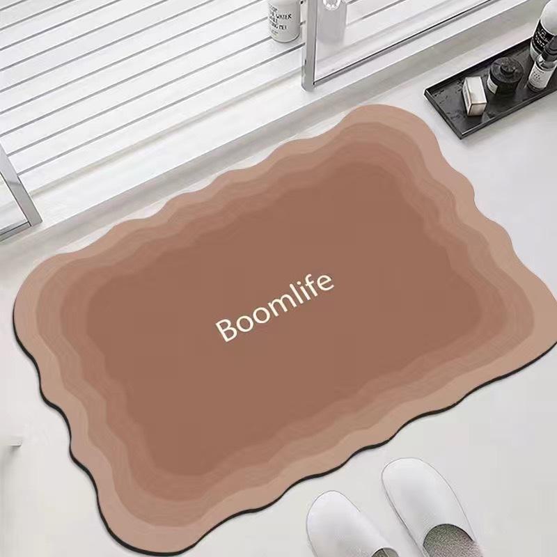 Simple Diatom Mud Floor Mat for Household Bathroom Floor Mat for Entrance Door Mat for Bathroom Absorbent Foot Mat