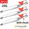 Fishing Spoon Lures High Reflective Die Cast Metal 1/3 PCS Sharp Hooks Perfect for Outdoor Fishing Camping Gifts