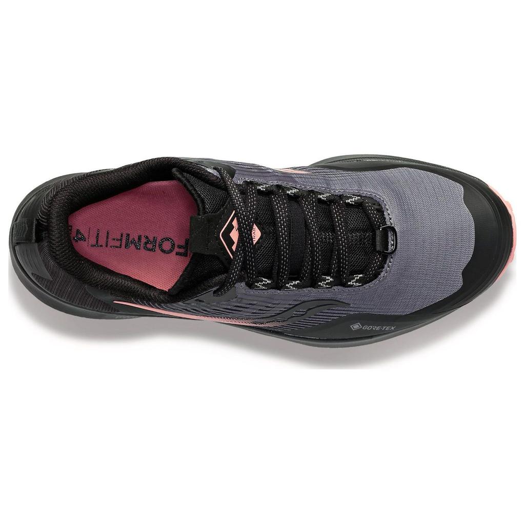 Saucony Peregrine 12 Comfortable Fabric Shock Absorbing Non-Slip Wear-Resistant Low-Top Running Shoes Women running shoes Black Pink S10740-20