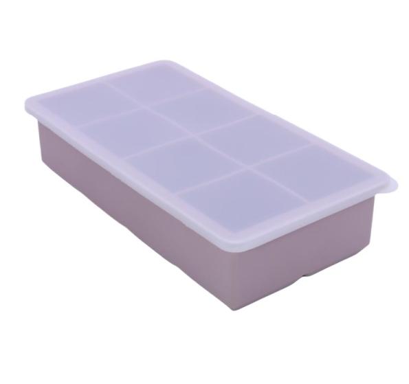 

Большой поддон для кубиков льда для виски, большой квадратный льдогенератор для коктейлей, 8 сеток, силиконовые поддоны для кубиков льда, инструменты, кухонные принадлежности