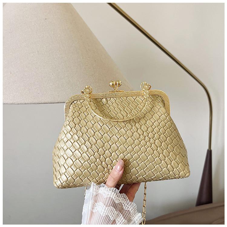Solid Shaped Shell Color Single Shoulder Crossbody Bag Handbag Women Fashion