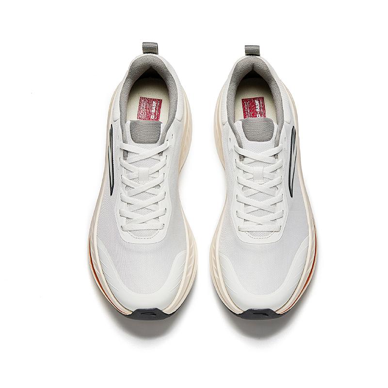Anta Cloud Path Abrasion Resistant Breathable Coverage Low top Casual Running Shoes Men's Papyrus White 112545519-6
