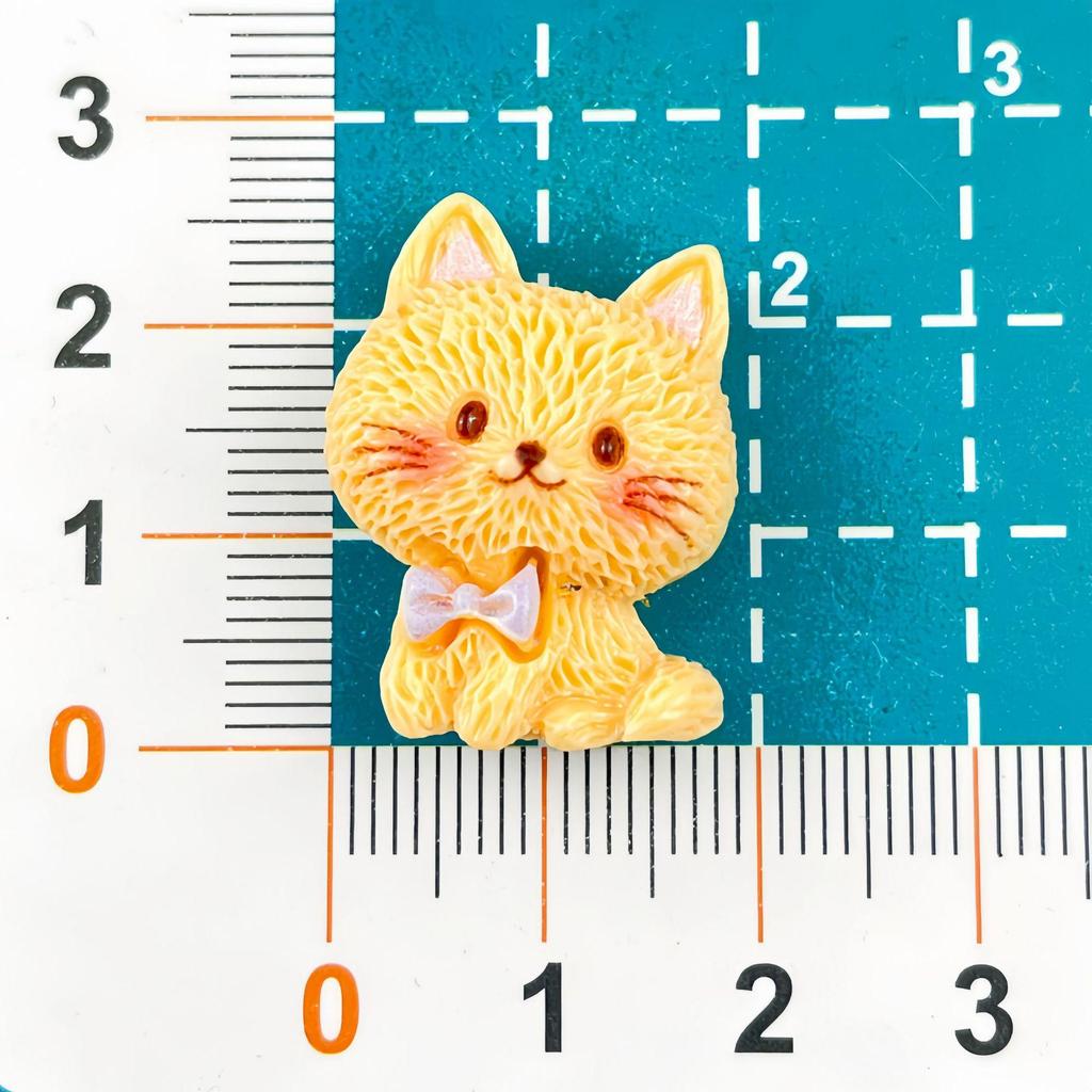 Cartoon Cat Resin DIY Accessories: Hair Clip, Keychain, Phone Case, Magnet, Shoe Buckle, Ornament