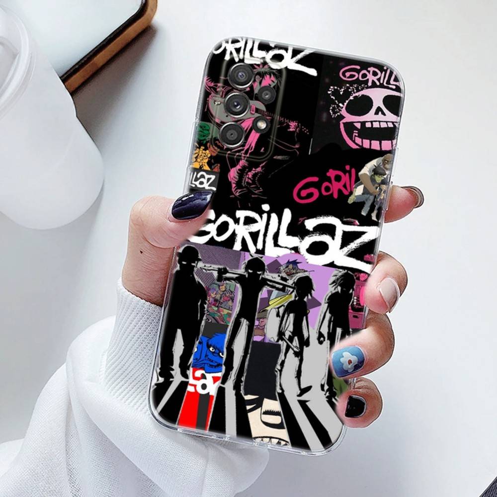 G-Gorillaz Rock Band Phone Case Silicone For Samsung S30,23,21,22,20 FE lite,S10,9,PIus Note20ultra Soft Transparent SamsungS235G