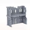 3D Printed Gothic Building Ruins Terrain Scenery Unpainted Mini Building Model Kit For Dnd Wargaming Terrain Scenery Building