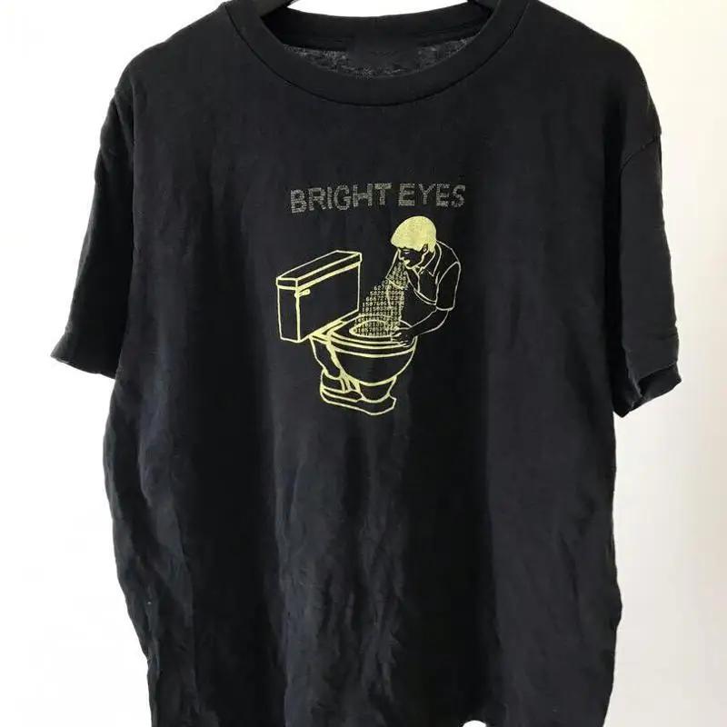 Bright Eyes Band Musikalbum Baumwolle Schwarz Alle Größen T-Shirt