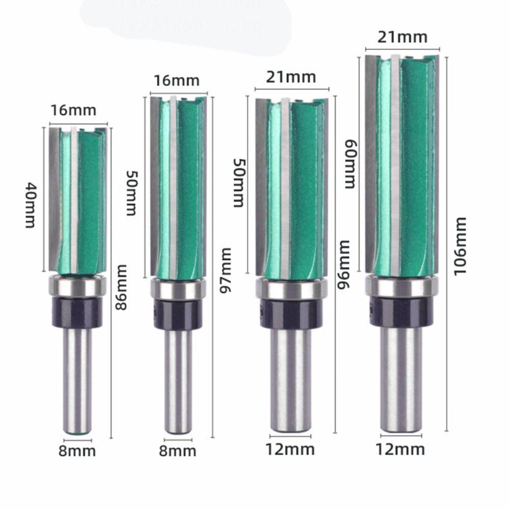 8/12mm Carpenter Milling Cutter Straight Trimmer Bits Durable Woodworking Router Bit