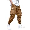 Autumn Japanese-Style Men's Casual Pants with Multiple Pockets and Loose Cuffs