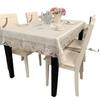 Europäische gestickte Tischdecke Polyester Jacquard Stoff Rechteckig Karomuster Spitze Ins Wind Zuhause Kaffeetisch Tischdecke